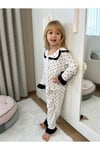 Kalp Desenli Kız Çocuk Pijama Takımı