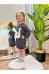 Karakter Baskılı Kız Çocuk Sweat Elbise
