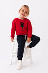 Kız Çocuk Balerin Baskılı Sweatshirt Eşofman Altı Takım