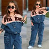 Kız Çocuk Denim Ceket Pantolon Takım – Spor Şık Kombin