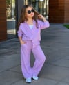 Kız Çocuk Trend 3’lü Takım Gömlek Pantolon Askılı Badi Kombin