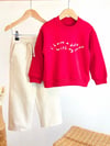 Kız Erkek Çocuk 3 İplik Şardonsuz Sweatshirt Gabardin Pantolon Alt Üst Takım