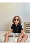 Polo Yaka Lacos Kumaş Şortlu Erkek Çocuk Takım