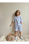 Poplin Kumaş Erkek Çocuk Şortlu Takım