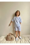 Poplin Kumaş Erkek Çocuk Şortlu Takım