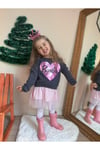 Yigit Butik Barbie Baskılı Tüllü Sweat Elbise