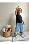 Yigit Butik Baskılı Erkek Çocuk Jeans Pantolon