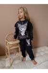 Yigit Butik Batik Kumaş Karakter Baskılı Kız Çocuk Alt Üst Takım