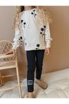 Yigit Butik Çiçek Desenli Taytlı Kız Çocuk Takım