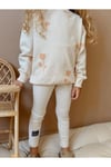 Yigit Butik Çiçek Desenli Taytlı Kız Çocuk Takım