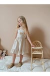 Yigit Butik Çiçek Nakışlı Askılı Kız Çocuk Elbise