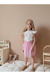 Yigit Butik Çiçekli Tül Etekli Kız Çocuk Takım