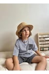 Yigit Butik Çizgili Şortlu Erkek Çocuk Takım