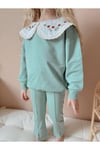 Yigit Butik Gömlek Yaka Kız Çocuk Alt Üst Takım