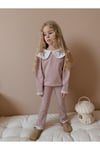 Yigit Butik Gömlek Yaka Kız Çocuk Alt Üst Takım