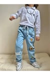 Yigit Butik Karakter Baskılı Erkek Çocuk Denim Pantolon