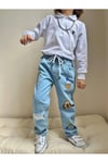 Yigit Butik Karakter Baskılı Erkek Çocuk Denim Pantolon