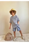 Yigit Butik Keten Kumaş Erkek Çocuk Şortlu Takım