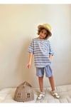 Yigit Butik Keten Kumaş Erkek Çocuk Şortlu Takım
