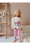 Yigit Butik Kuromi Baskılı Taytlı Kız Çocuk Takım