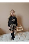 Yigit Butik Leopar Desenli Kız Çocuk Etekli Takım