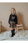 Yigit Butik Leopar Desenli Kız Çocuk Etekli Takım