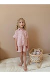 Yigit Butik Leopar Desenli Müslin Kumaş Kız Çocuk Takım