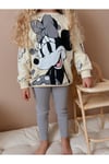 Yigit Butik Minnie Baskılı Taytlı Kız Çocuk Takım