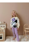 Yigit Butik Minnie Baskılı Taytlı Kız Çocuk Takım