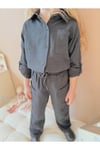 Yigit Butik Müslin Kumaş Kız Çocuk Alt Üst Takım