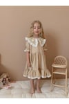 Yigit Butik Nakış İşlemeli Kız Çocuk Elbise