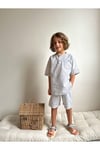 Yigit Butik Poplin Kumaş Erkek Çocuk Şortlu Takım