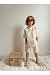 Yigit Butik Poplin Kumaş Erkek Çocuk Şortlu Takım
