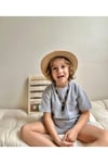 Yigit Butik Waffle Kumaş Şortlu Erkek Çocuk Takım
