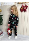 Yılbaşı Temalı Kız Çocuk Pijama Takımı