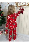Yılbaşı Temalı Kız Çocuk Pijama Takımı