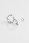 Baget Taşlı Daire Figürlü Zirkon Taşlı Tragus Küpe Piercing 028