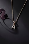 Zirkon Harf Kolye 001 T