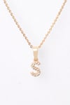 Zirkon Harf Kolye 001 T