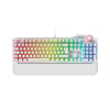 RAMPAGE HYDRA R6 FULL RGB PRO RED SWITCH GAMING KLAVYE - BEYAZ