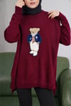 Ayıcıklı Kazak - Teddy Bear Tesettür Triko Kazak V5