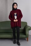 Ayıcıklı Kazak - Teddy Bear Tesettür Triko Kazak V5