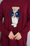 Ayıcıklı Kazak - Teddy Bear Tesettür Triko Kazak V5