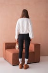 Ayıcıklı Sweatshirt Bisiklet Yaka Crop Kesim 3 İplik Şardonsuz  222