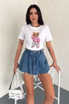 Ayıcıklı T-Shirt - 30/1 Suprem Penye %100 Pamuk 499