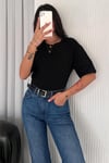 Bisiklet Yaka Oversize T-Shirt Kısa Kol %100 Pamuk 30/1 Penye 399-O