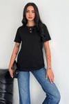 Bisiklet Yaka T-Shirt Kısa Kol Normal Size %100 Pamuk 30/1 Penye 399