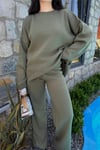 Oversize Kalıp Kazak Pantolon İkili Triko Takım 0316