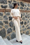 Oversize Kalıp Kazak Pantolon İkili Triko Takım 0316