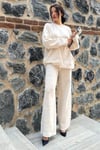 Oversize Kalıp Kazak Pantolon İkili Triko Takım 0316
